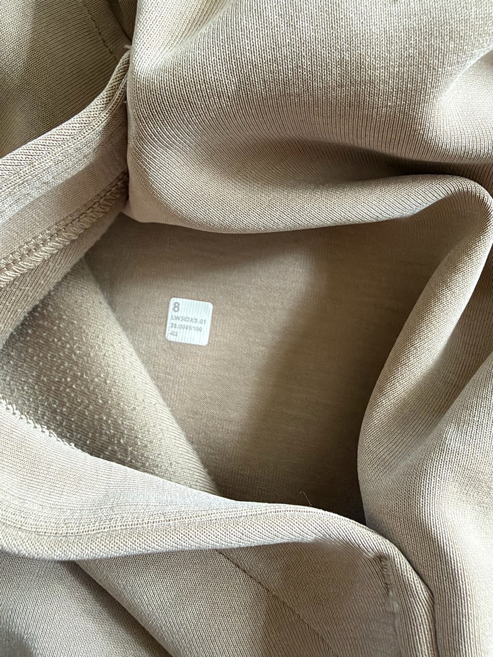 lululemon athletica Brushed Softstreme Half Zip in Light Beige - Picture 4 of 9